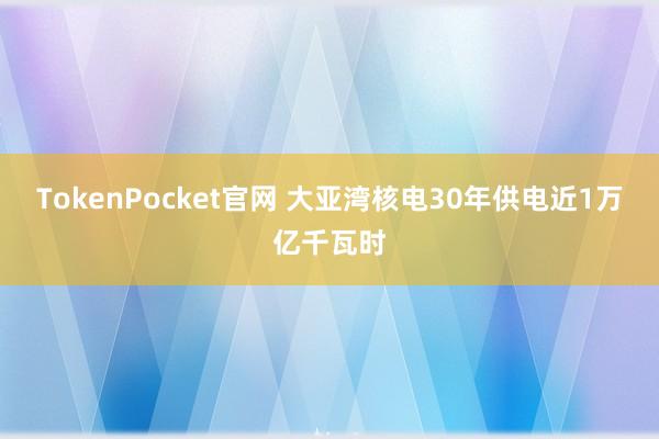 TokenPocket官网 大亚湾核电30年供电近1万亿千瓦时